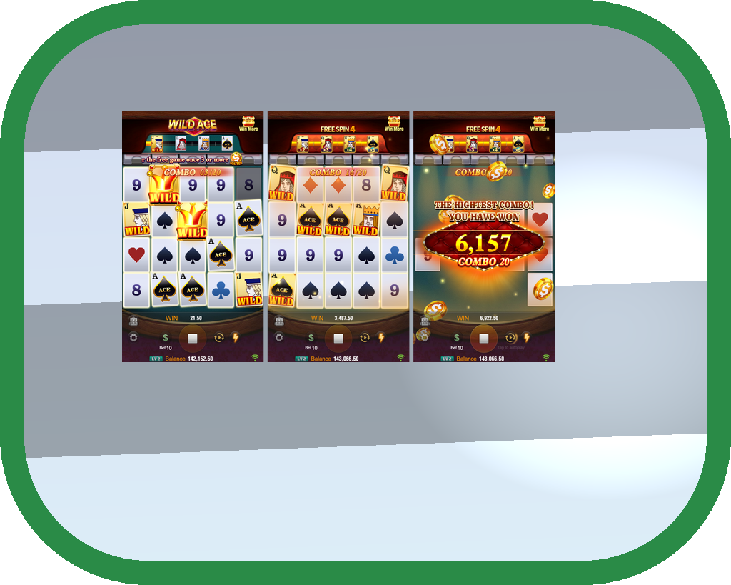 Wild Ace · Tampilan Antarmuka Aplikasi 55RT